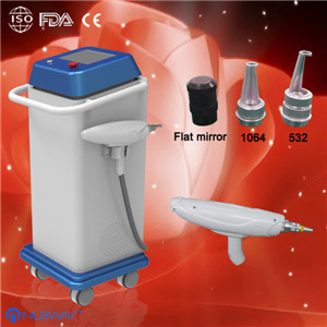 Fachmann Q-Schaltete Nd Yag Laser-Tätowierungs-Abbau-Maschine mit 2000mJ 1064/532nm