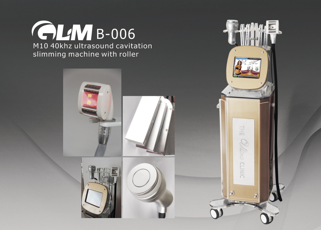 M10 40 khz RF Ultraschall Kavitation Vakuum abnehmen Maschine mit Walze für Weight loss